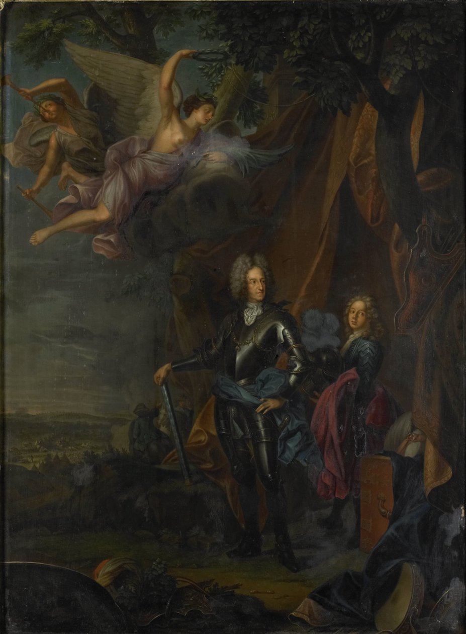 Porträtt av Maximilian II, kurfursten av Bayern, i slaget vid Mohács mot turkarna av Joseph Vivien (copy after)