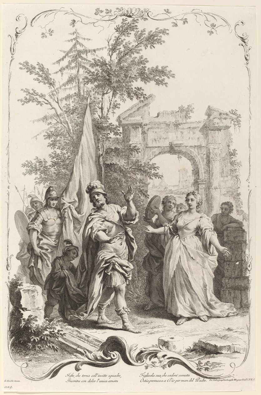 Jefta och hans dotter av Joseph Wagner