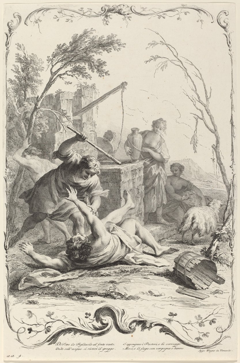 Moses slår en herde av Joseph Wagner