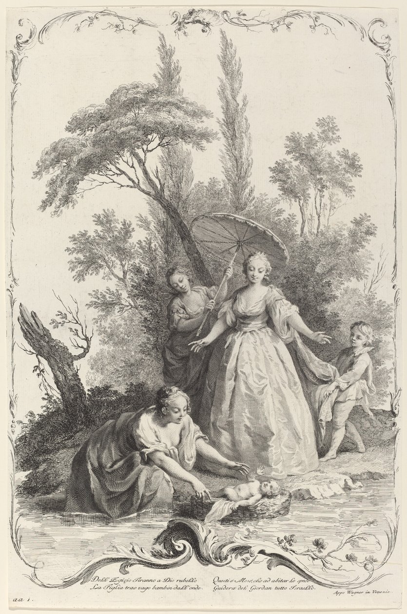 Fyndet av Moses av Joseph Wagner