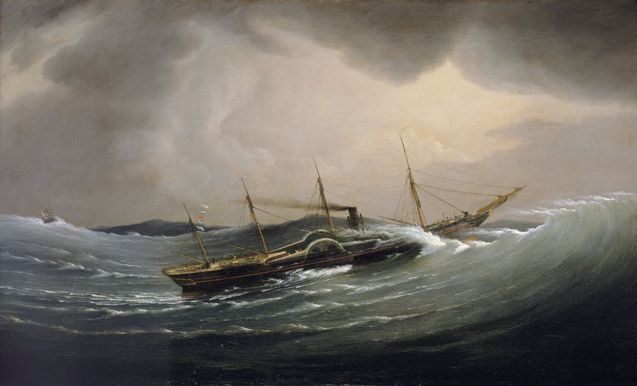 Ångfartyget "Great Western" drar upp vågen, 11 september av Joseph Walter