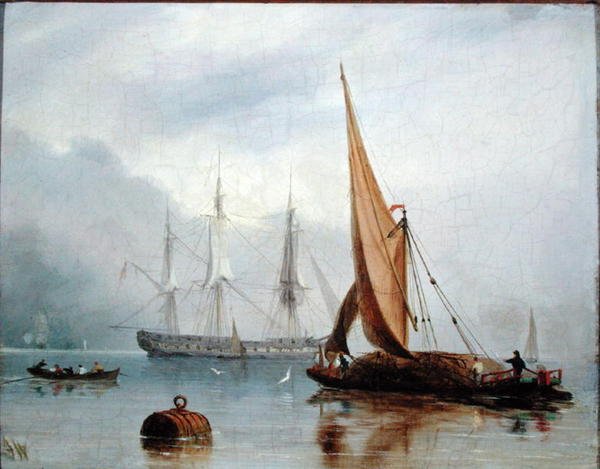 A Tranquil Day (olja på panel) av Joseph Walters