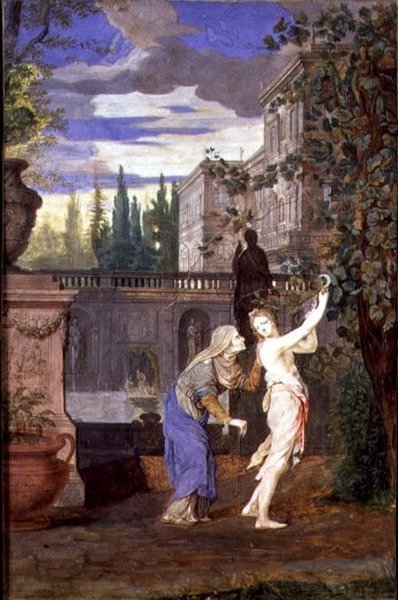 Vertumnus och Pomona av Joseph Werner