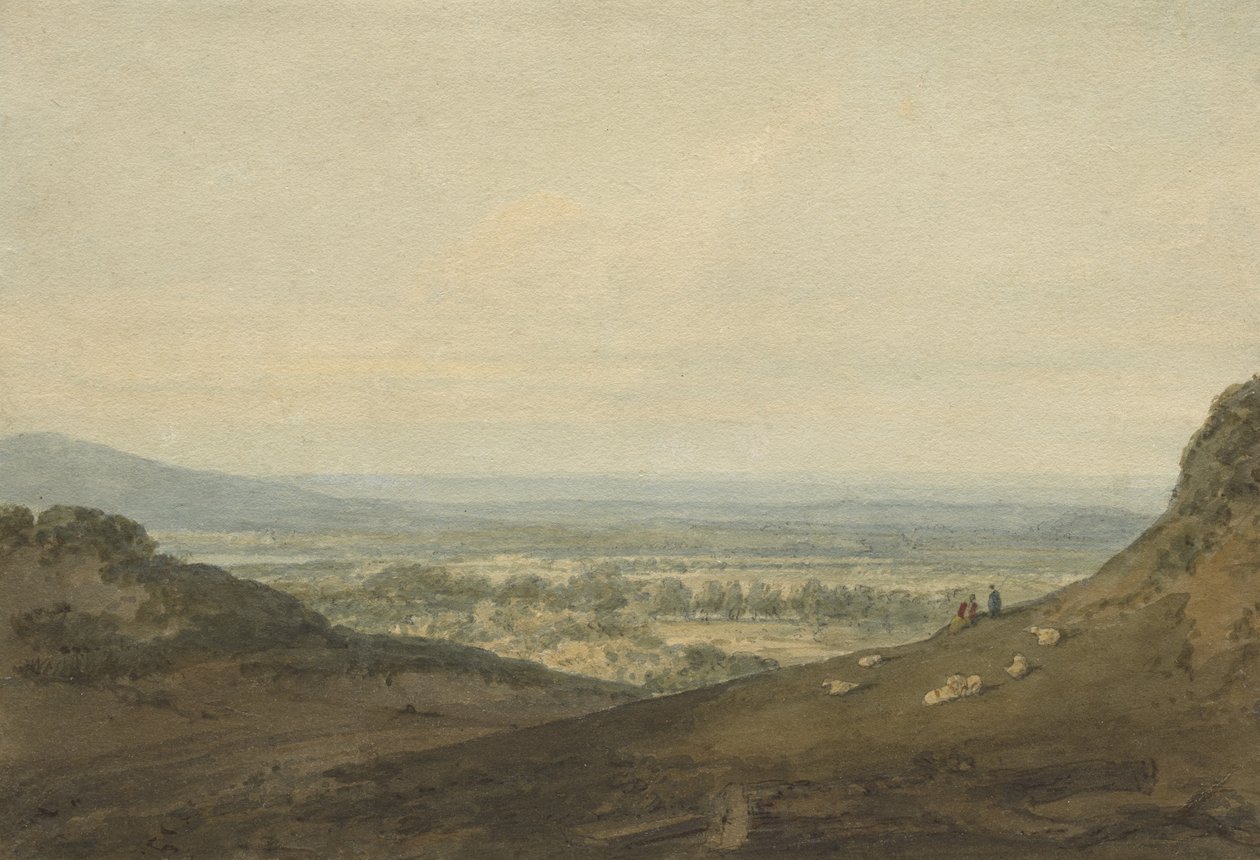 Utsikt i Westmorland, nära Ireton, ca 1796 av Joseph Mallord William Turner