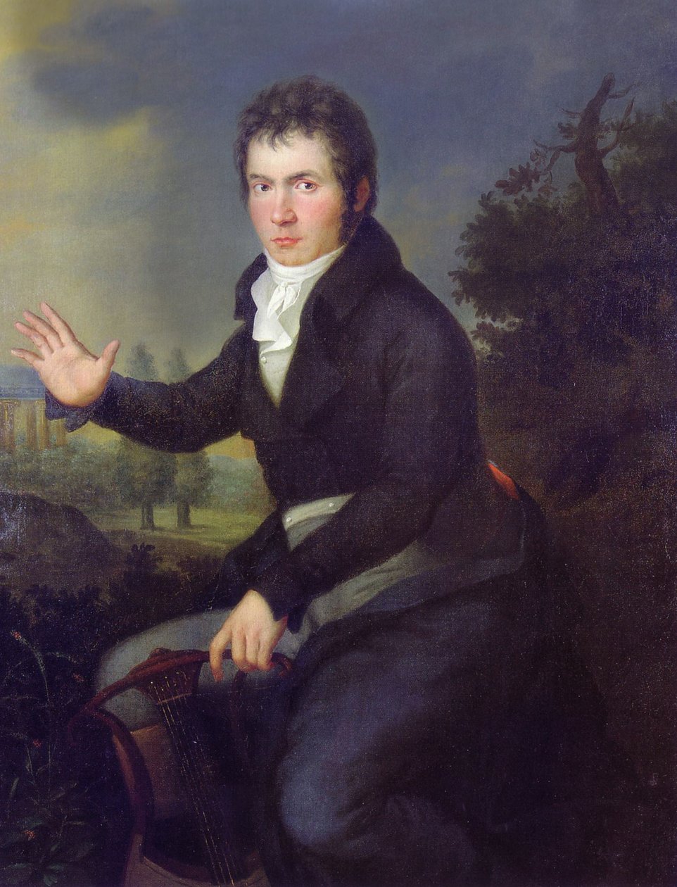Porträtt av Ludwig van Beethoven av Joseph Willibrord Mahler