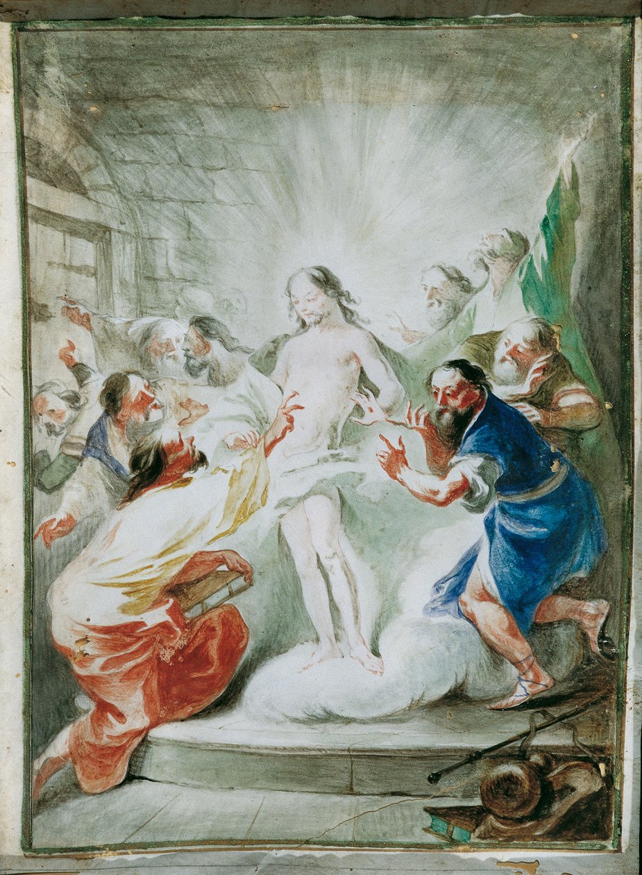 Den uppståndne Kristus visar sig för lärjungarna av Joseph Winterhalder d. J.