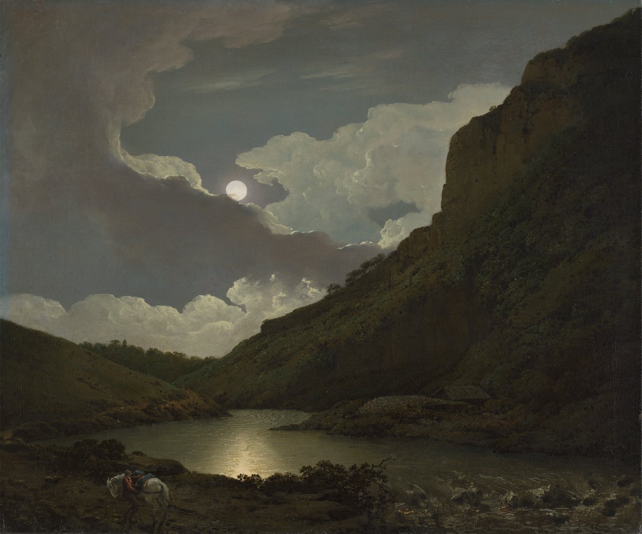 Matlock Tor från Moonlight av Joseph Wright of Derby