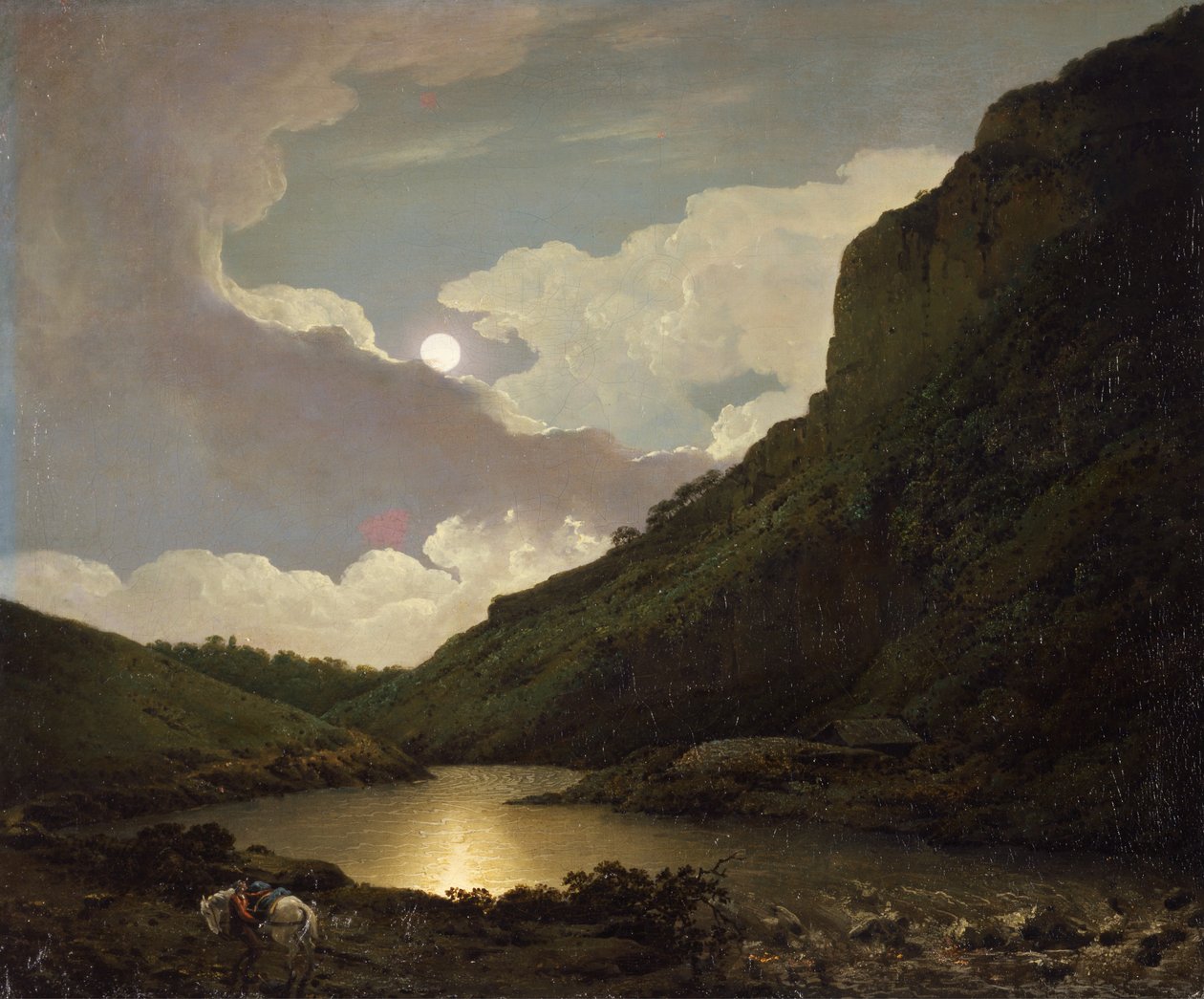 Matlock Tor i månsken av Joseph Wright of Derby