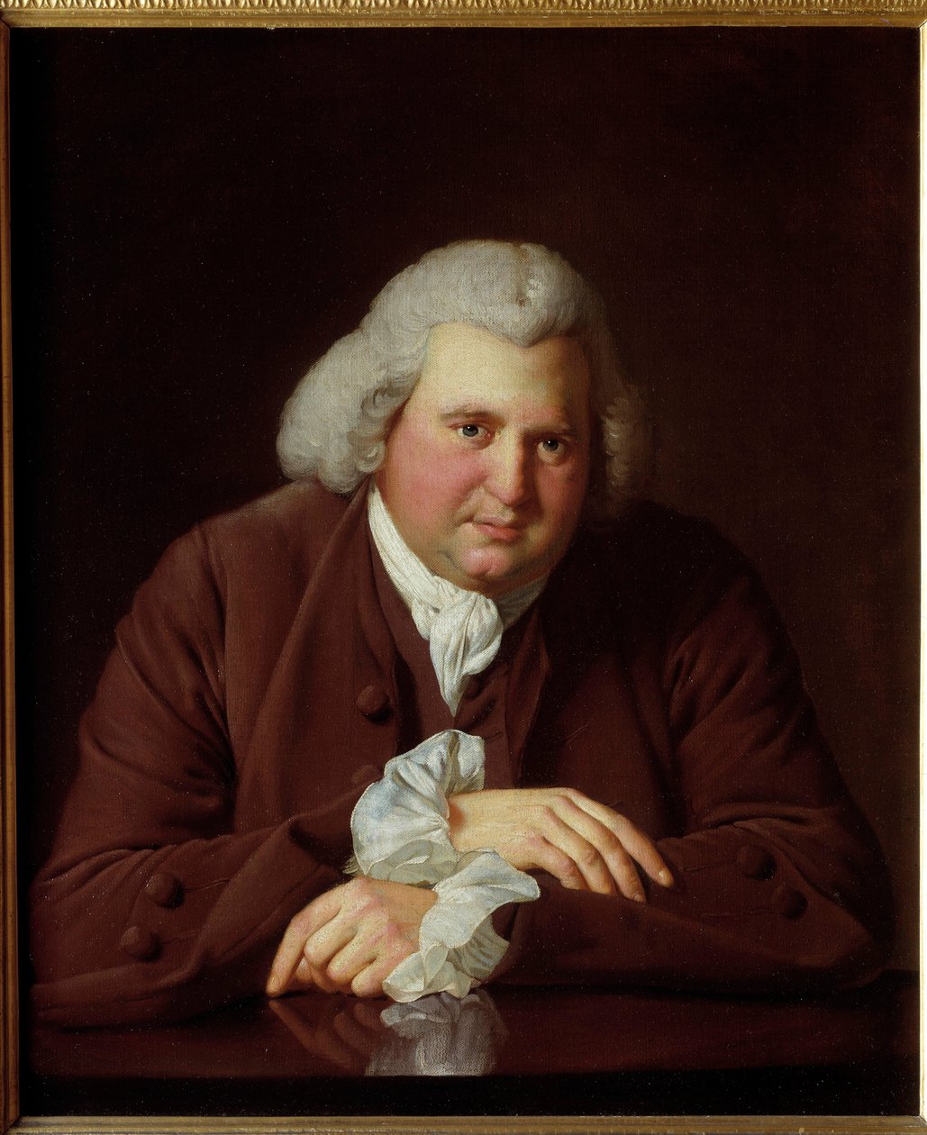 Porträtt av Erasmus Darwin av Joseph Wright of Derby