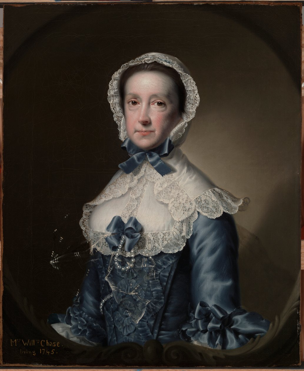 Porträtt av Mrs. William Chase, Sr. av Joseph Wright of Derby