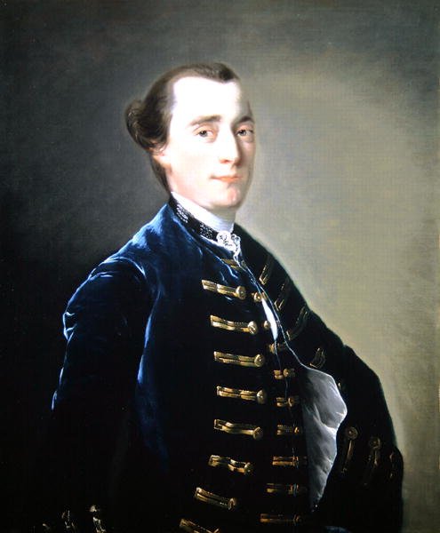 Porträtt av Sampson Copestake (d.1781) av Kirk Langley (olja på duk) av Joseph Wright of Derby