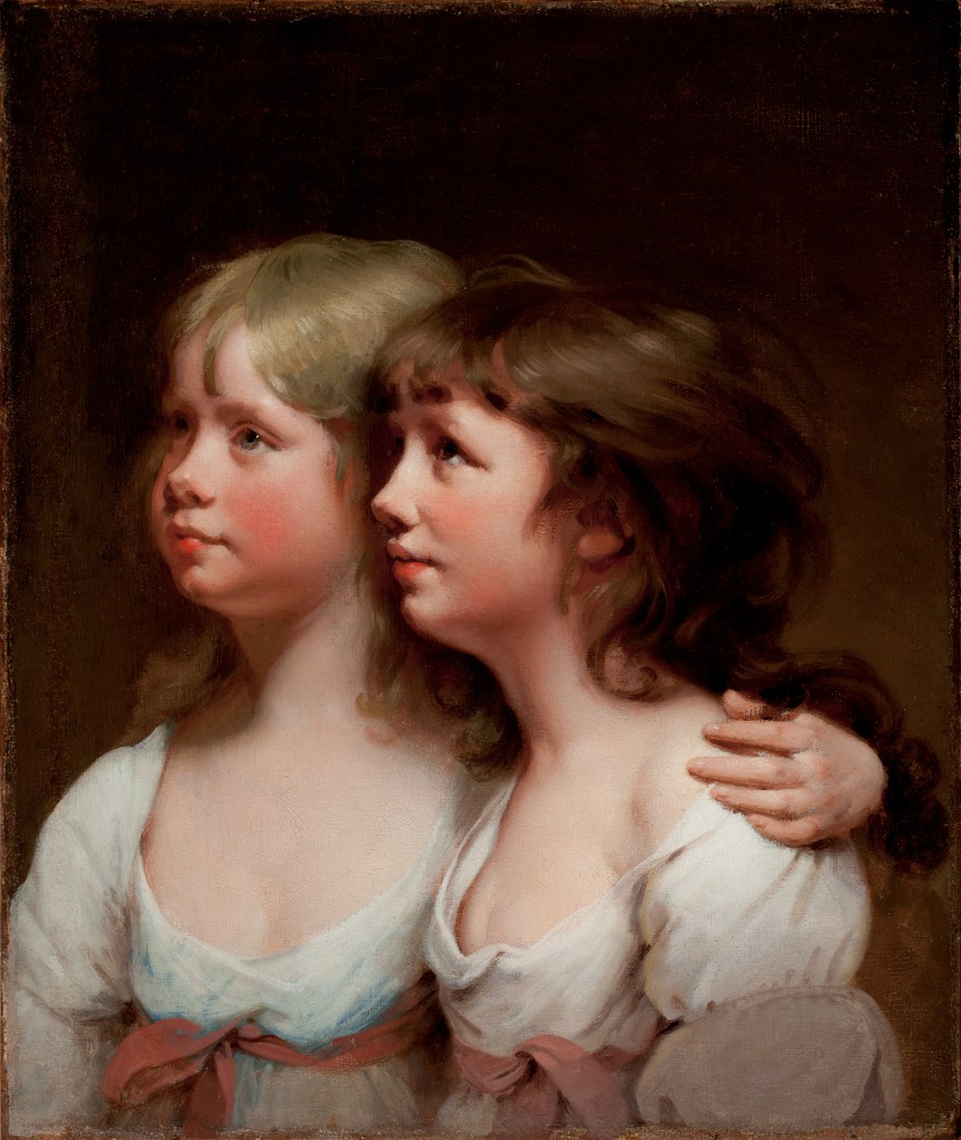 Porträtt av Sarah och Ann Haden av Joseph Wright of Derby