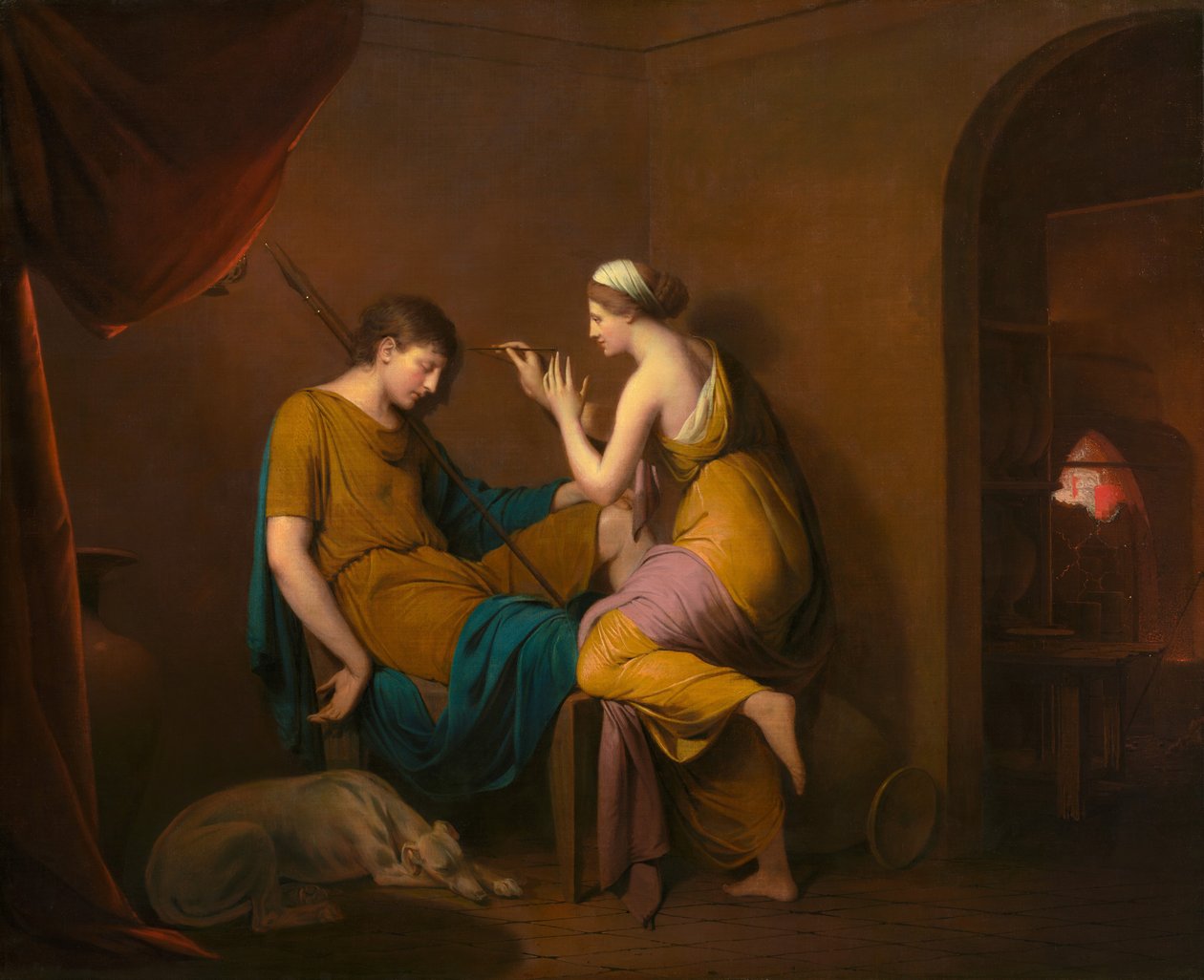 Den korintiska piga, 1782-1784. av Joseph Wright of Derby
