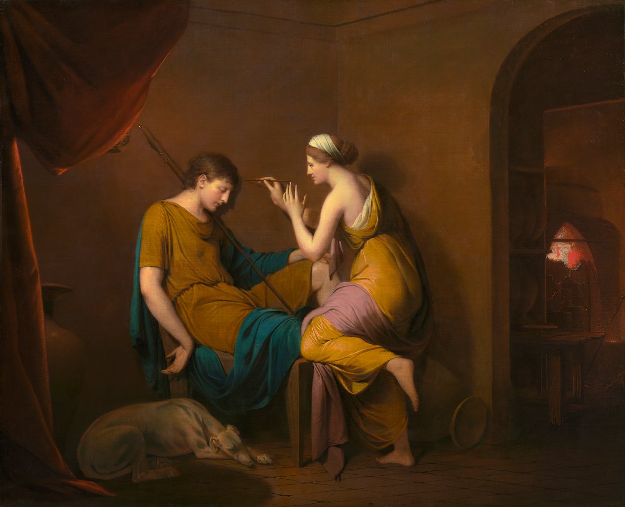 Den korintiska pigan, 1782-84 av Joseph Wright of Derby