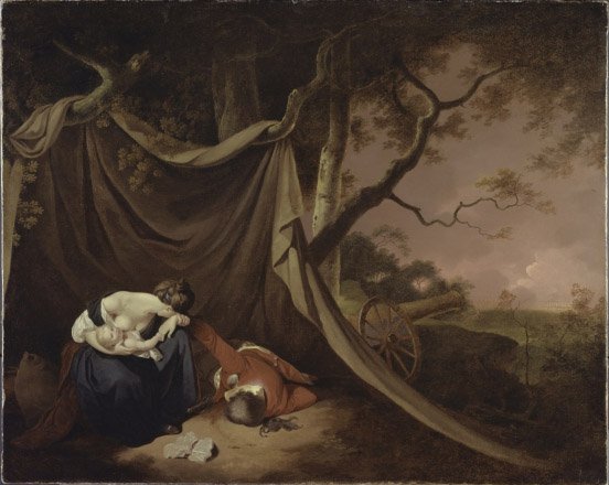 The Dead Soldier, ca 1789 (olja på duk) av Joseph Wright of Derby