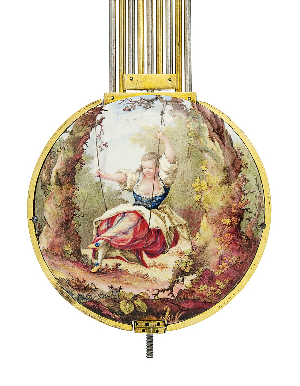 Ludvig XVI månad pågående medel och soltid mantel regulator med remontoire av Joseph and Robin Robert  Coteau