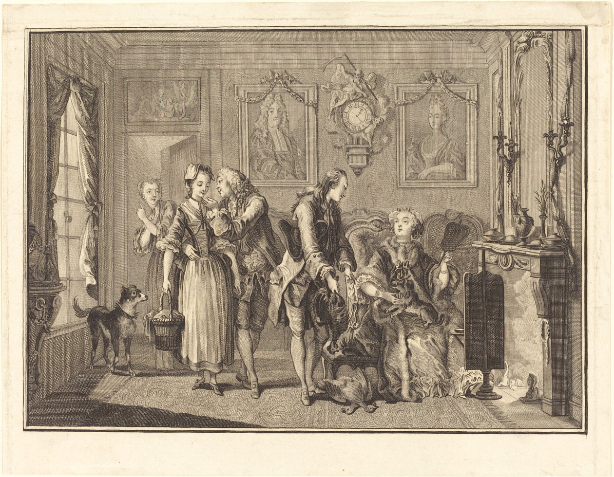 Den vackra bonden av Joseph de Longueil after Charles Eisen