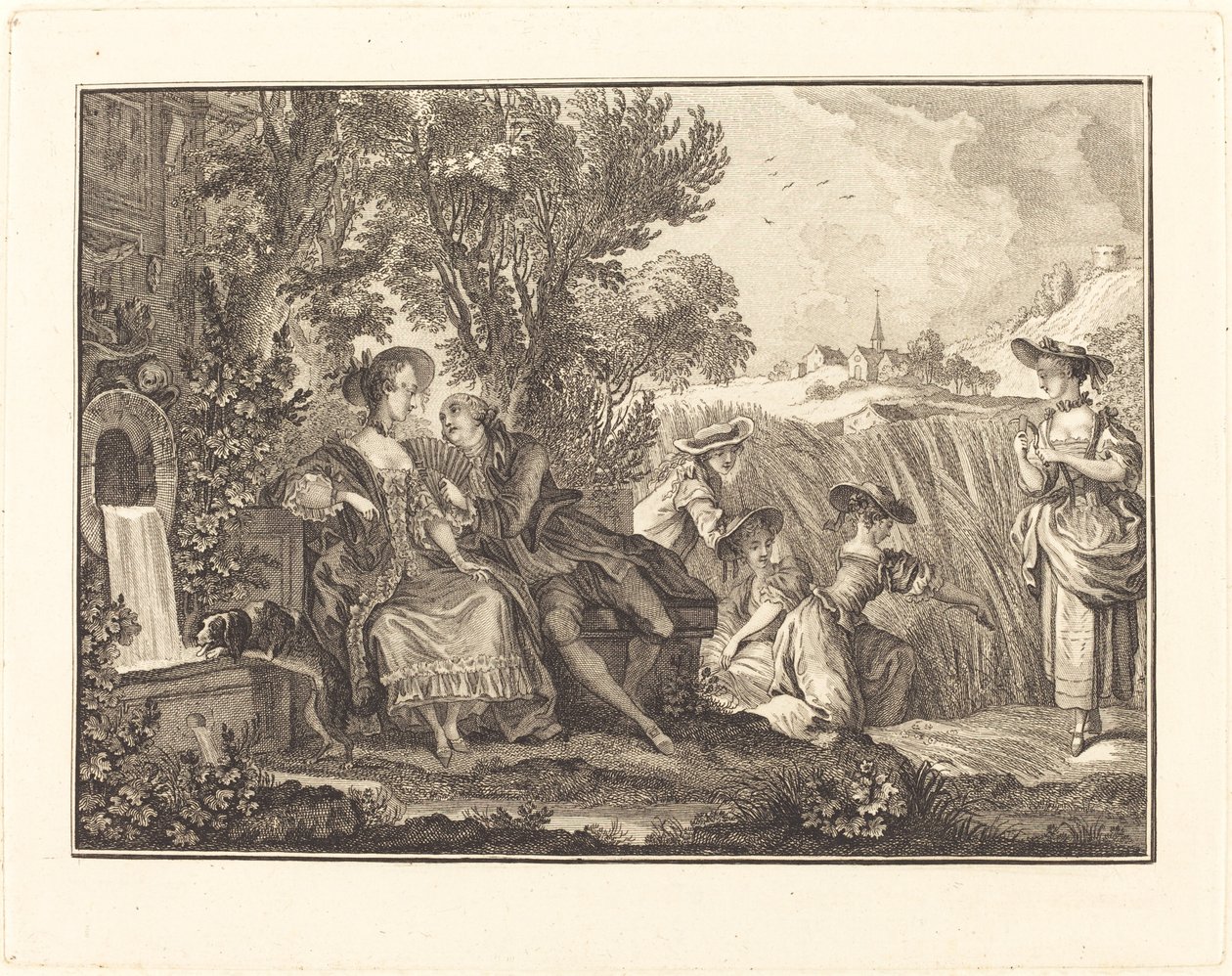 sommar av Joseph de Longueil after Charles Eisen
