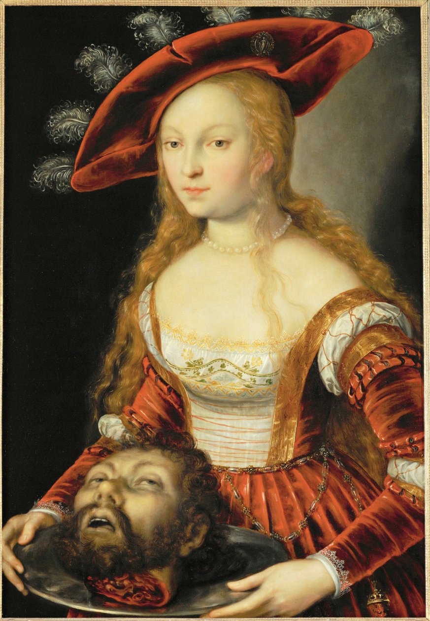 Salome med Johannes Döparens huvud... av Joseph the younger Heintz
