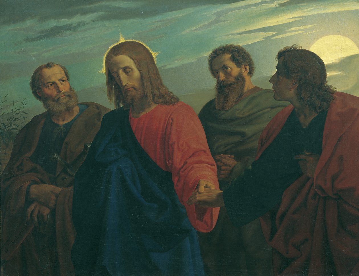 Kristi farväl till sina lärjungar (på väg till Getsemane) av Joseph von Fuhrich
