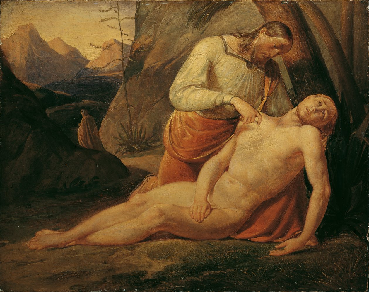 Den barmhärtige samariten av Joseph von Fuhrich