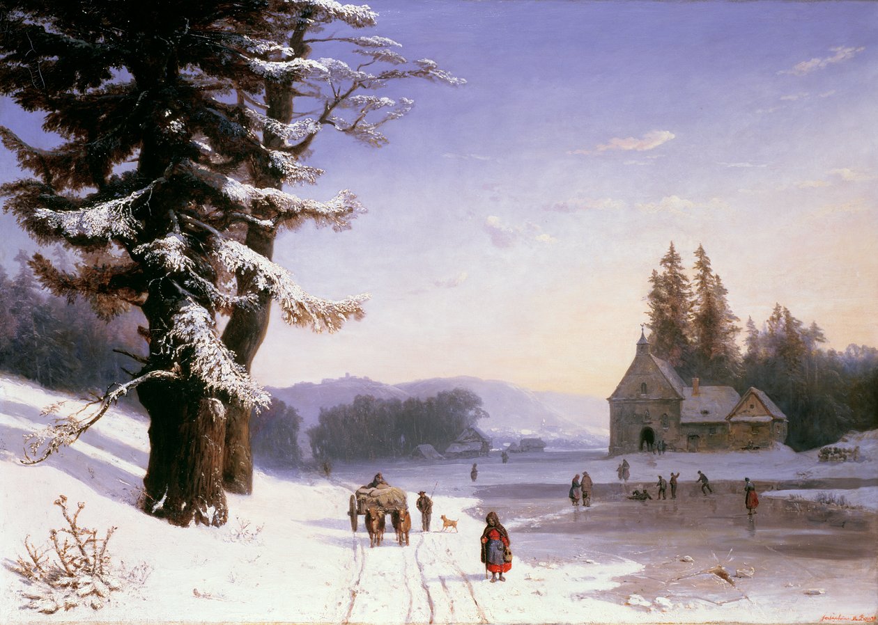 Snöplats i södra Frankrike, 1868 av Josephine Bowes