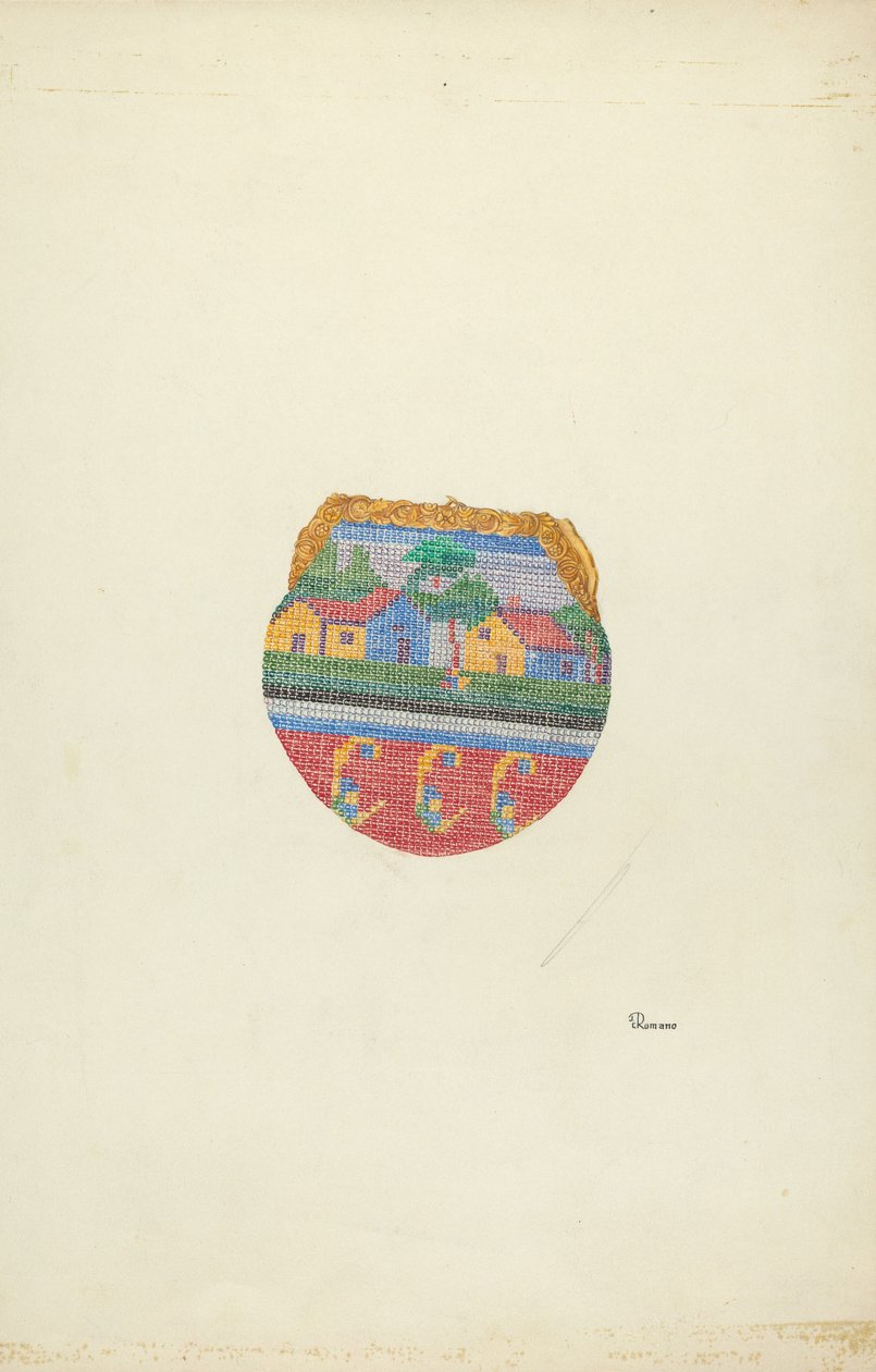 Pärlpåse, ca. 1937. av Josephine C. Romano