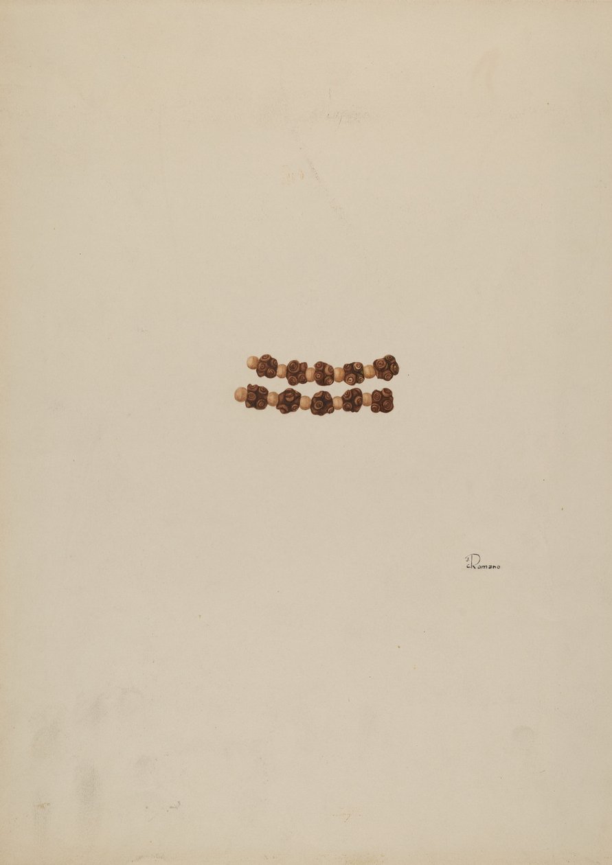 Rosenkranspärlor, ca. 1940. av Josephine C. Romano