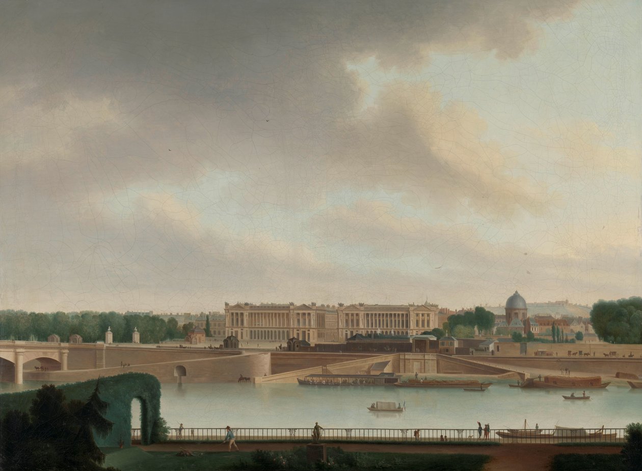 Utsikten från Bataviska ambassaden i Paris av Josephus Augustus Knip (signed by artist)