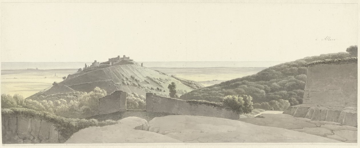 Landskap runt Albano Laziale Landskap nära Albano av Josephus Augustus Knip