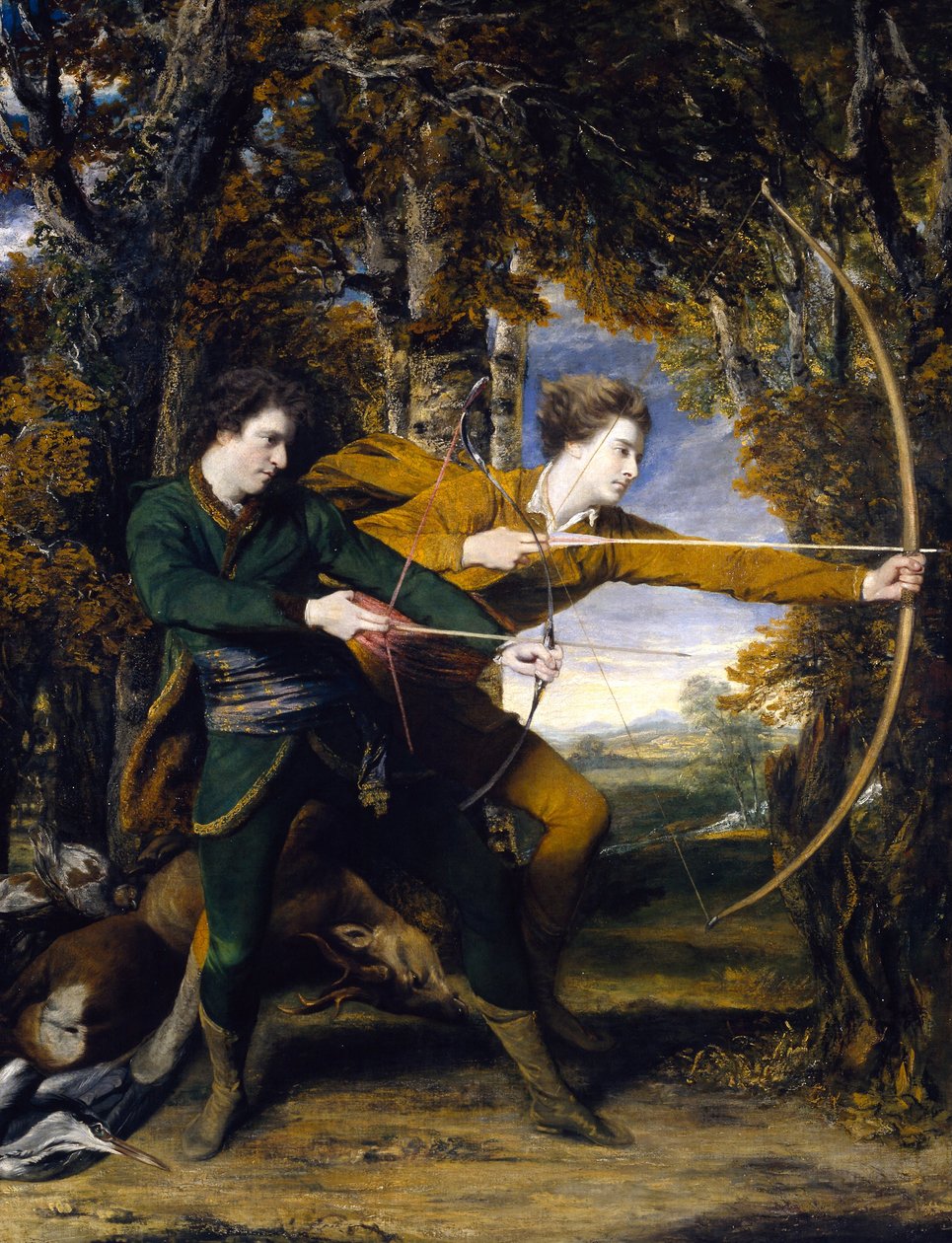 Överste Acland och Lord Sydney- The Archers av Joshua Reynolds