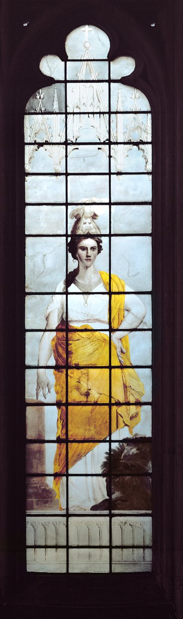 Fortitude (målat glas) av Joshua Reynolds