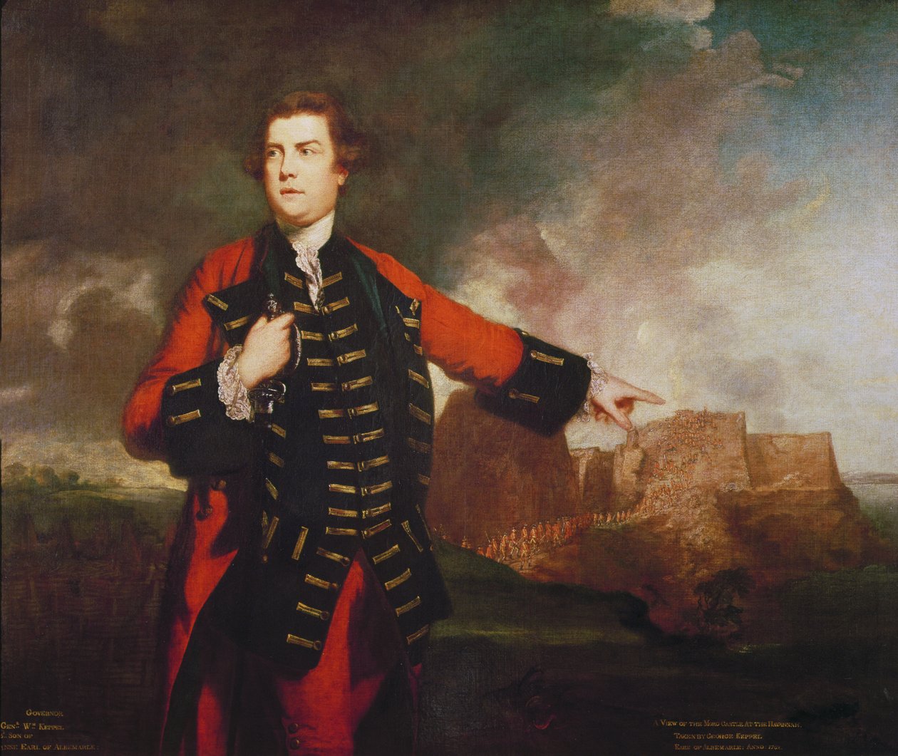 O le General William Keppel, o le Sau i le Maota o Morro, sau av Joshua Reynolds
