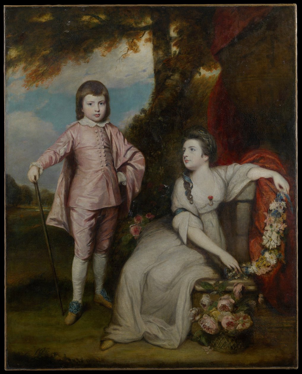 George Capel, Viscount Malden (1757–1839) och Lady Elizabeth Capel (1755–1834) av Joshua Reynolds