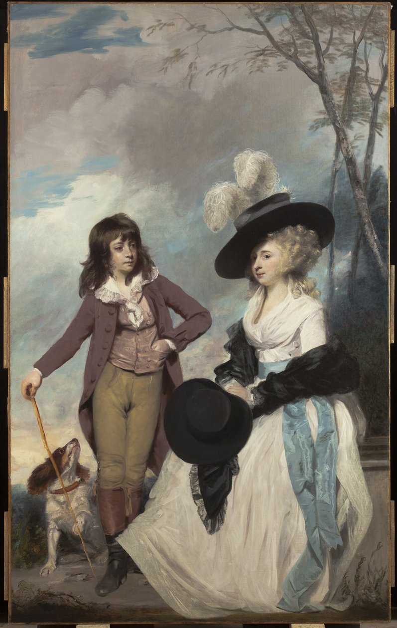 Maria Marow Gideon och hennes bror, William, 1786-87 av Joshua Reynolds