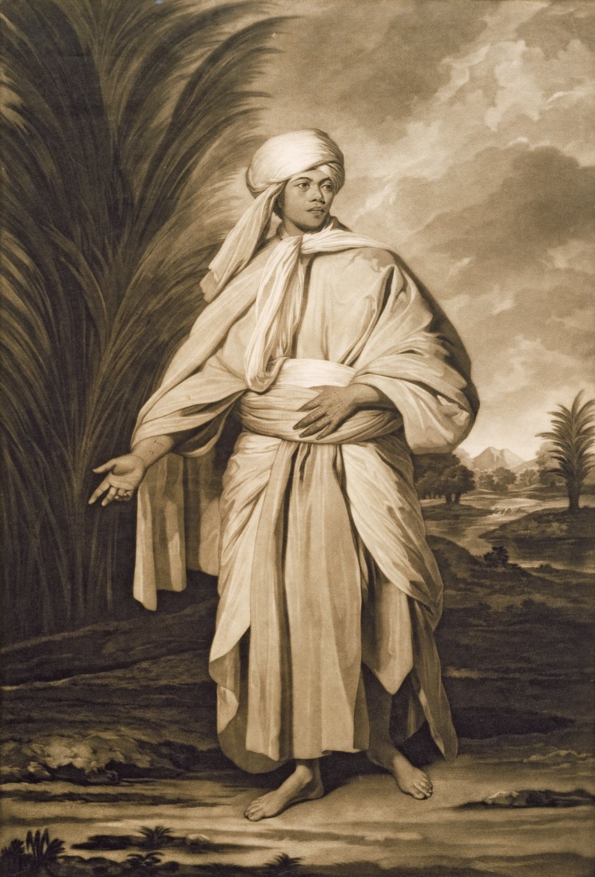 Omai, graverad av John Jacobe, 1777 (mezzotint) av Joshua Reynolds