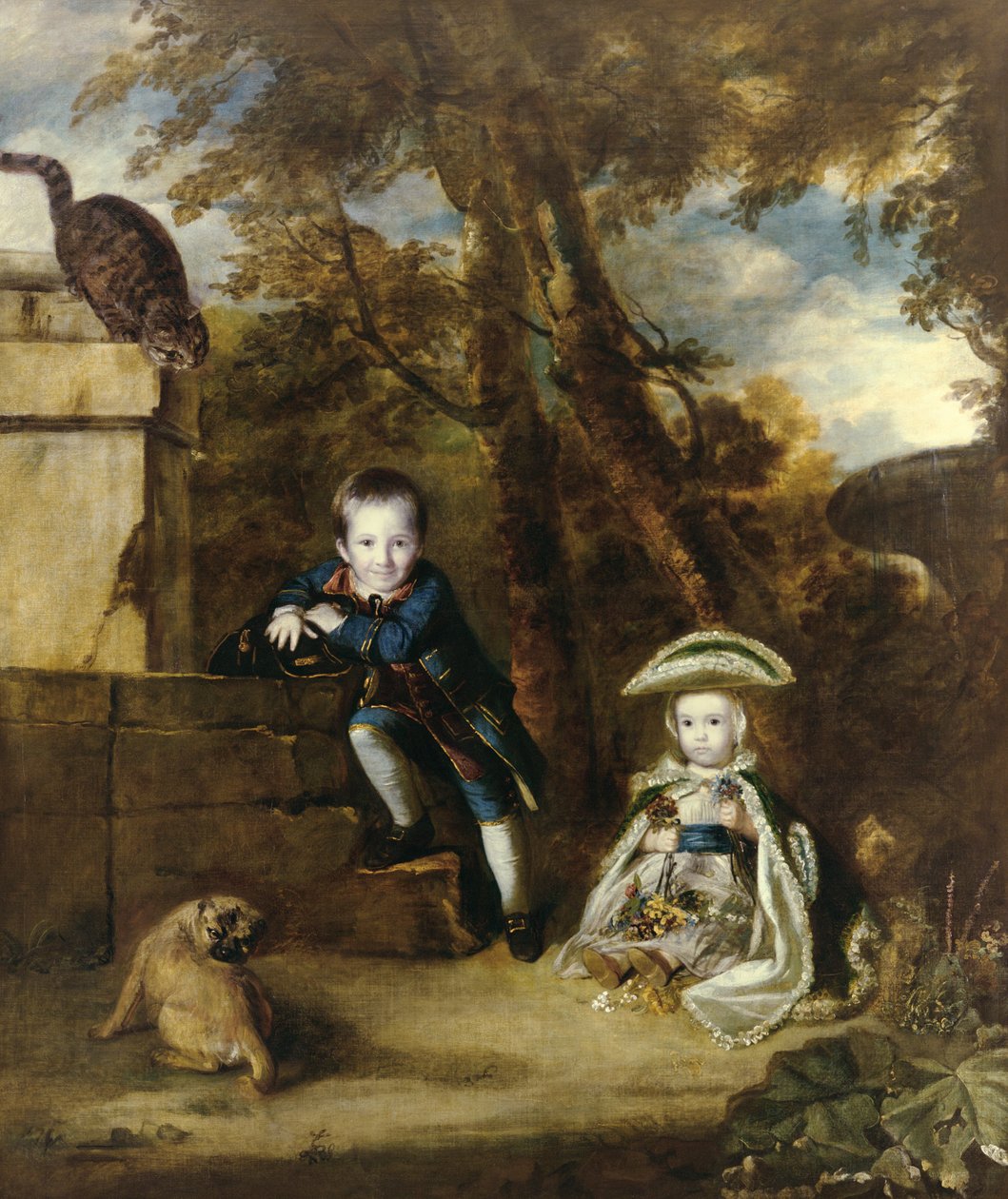 Paul Cobb Methuen och hans syster Christian, senare Lady Boston av Joshua Reynolds