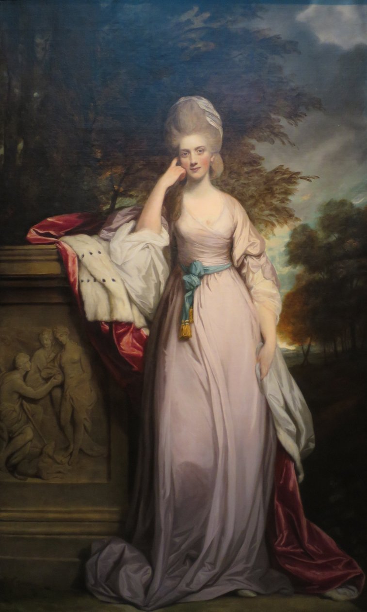 Portrait of Anne Montgomery (c.1752-1819), wife of 1st Marquess Townshend av Joshua Reynolds