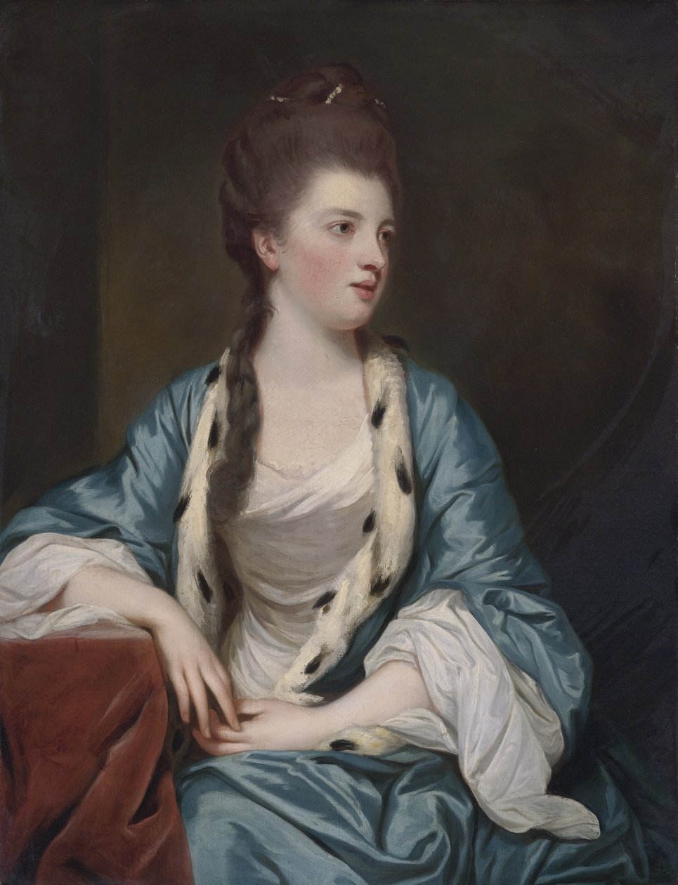 Portrait of Elizabeth Kerr (1745-1780), marchioness of Lothian av Joshua Reynolds