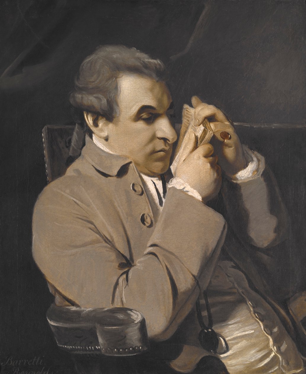 Portrait of Joseph Baretti av Joshua Reynolds