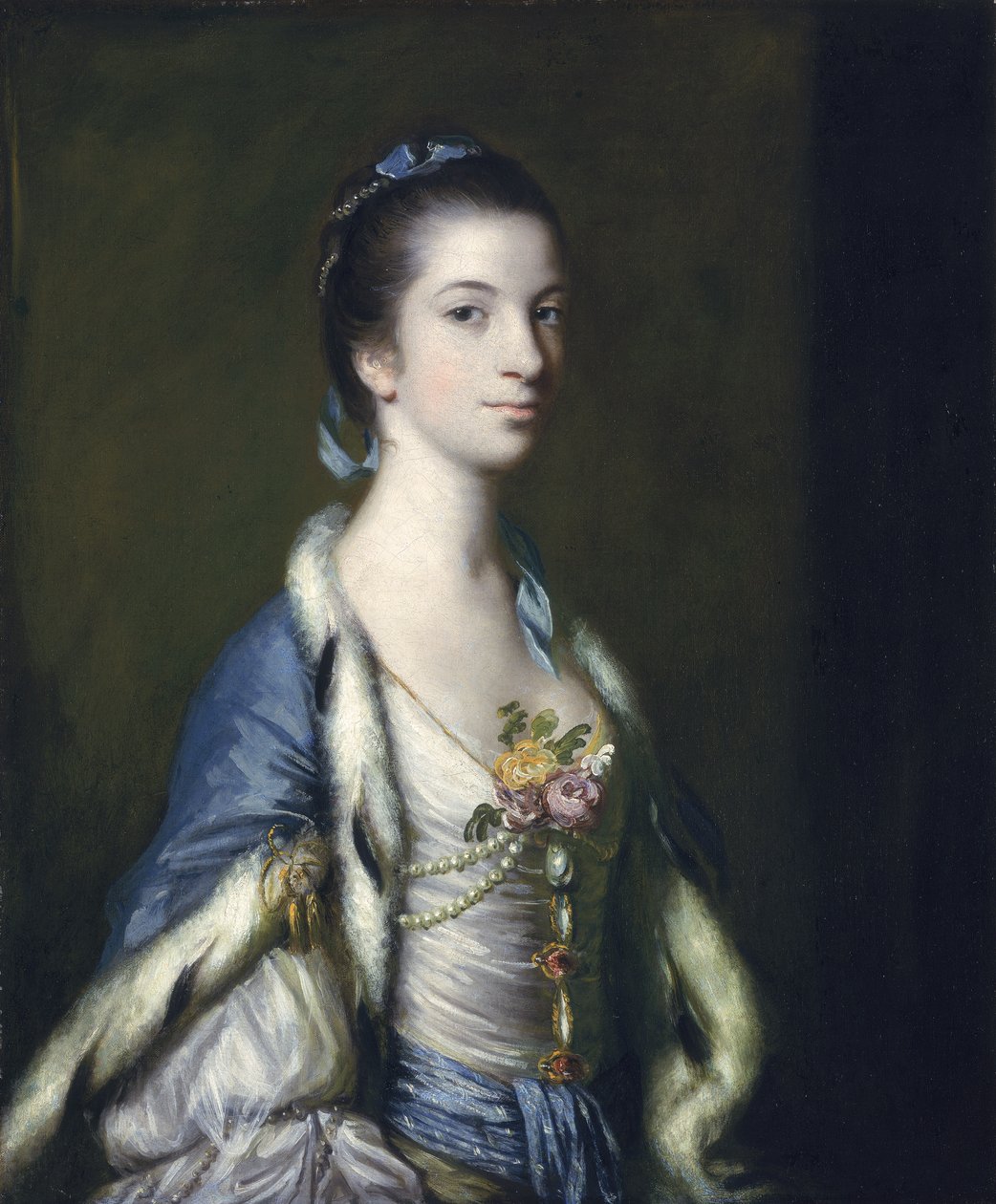 Porträtt av en dam, 1758 av Joshua Reynolds