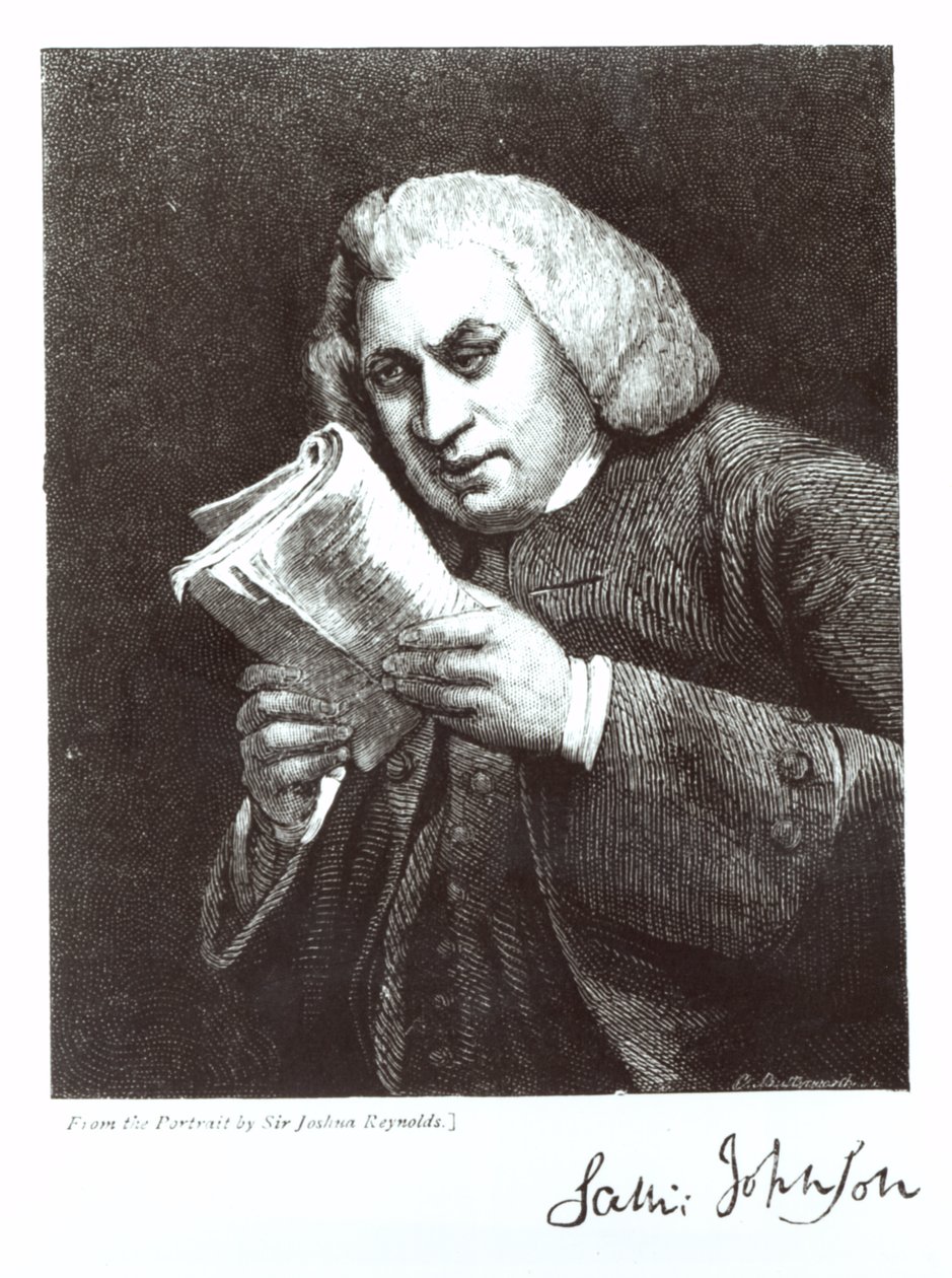 Samuel Johnson (1709-84) av Joshua Reynolds
