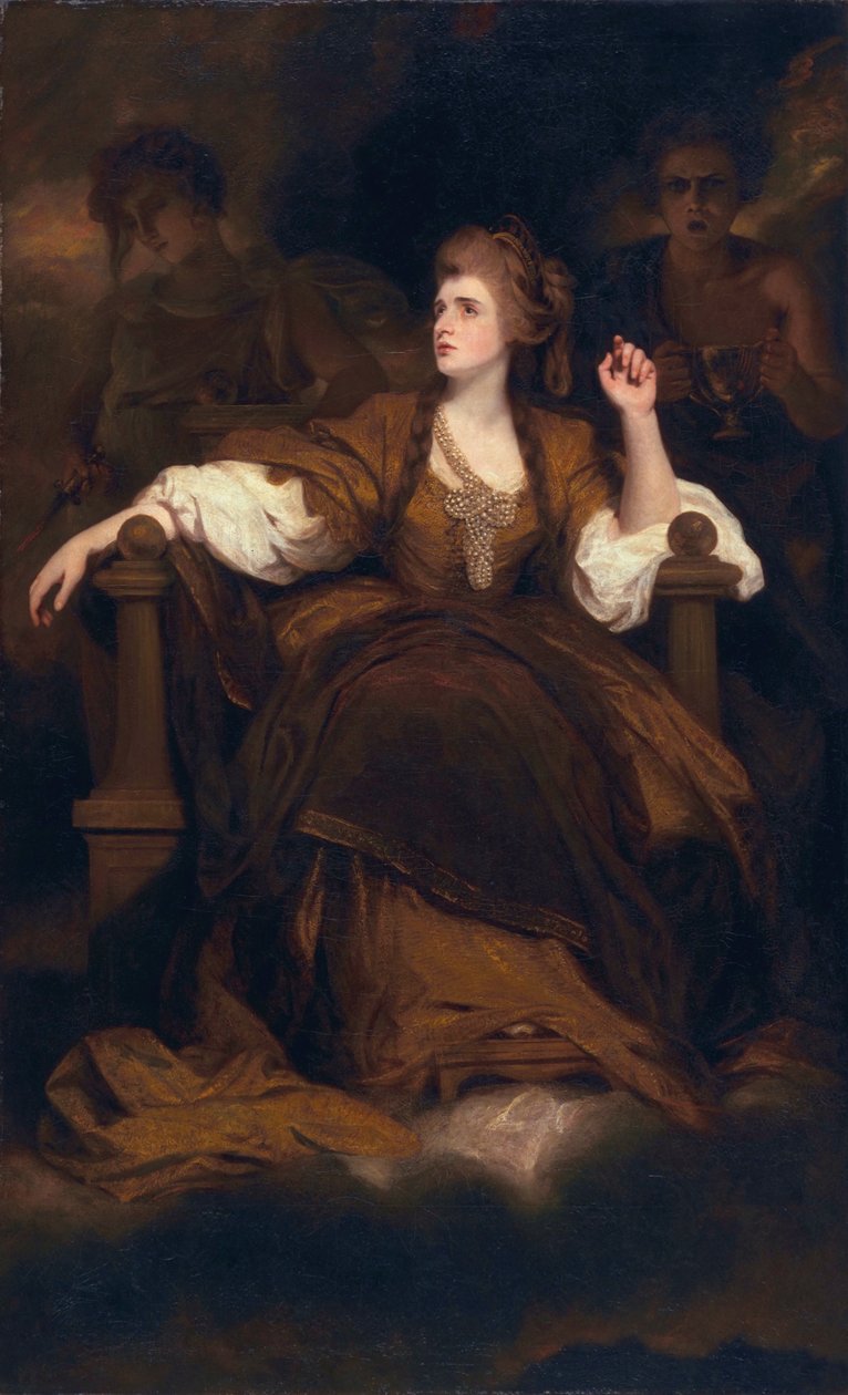 Sarah Siddons som tragisk musa, 1783-84 av Joshua Reynolds