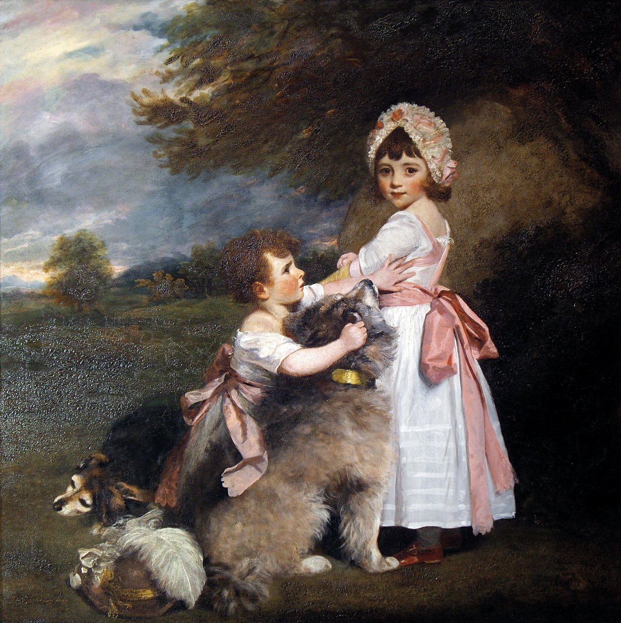 Markisen av Granby och Lady Elizabeth Manners, som barn av Joshua Reynolds