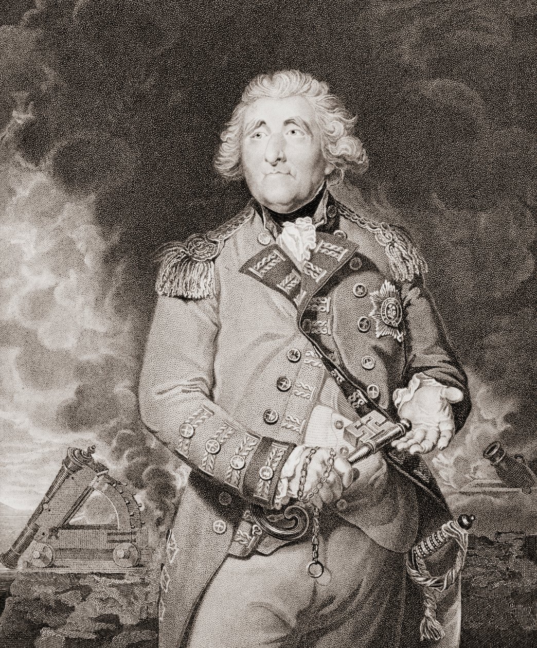 George Augustus Elliott, Lord Heathfield av Joshua (after) Reynolds
