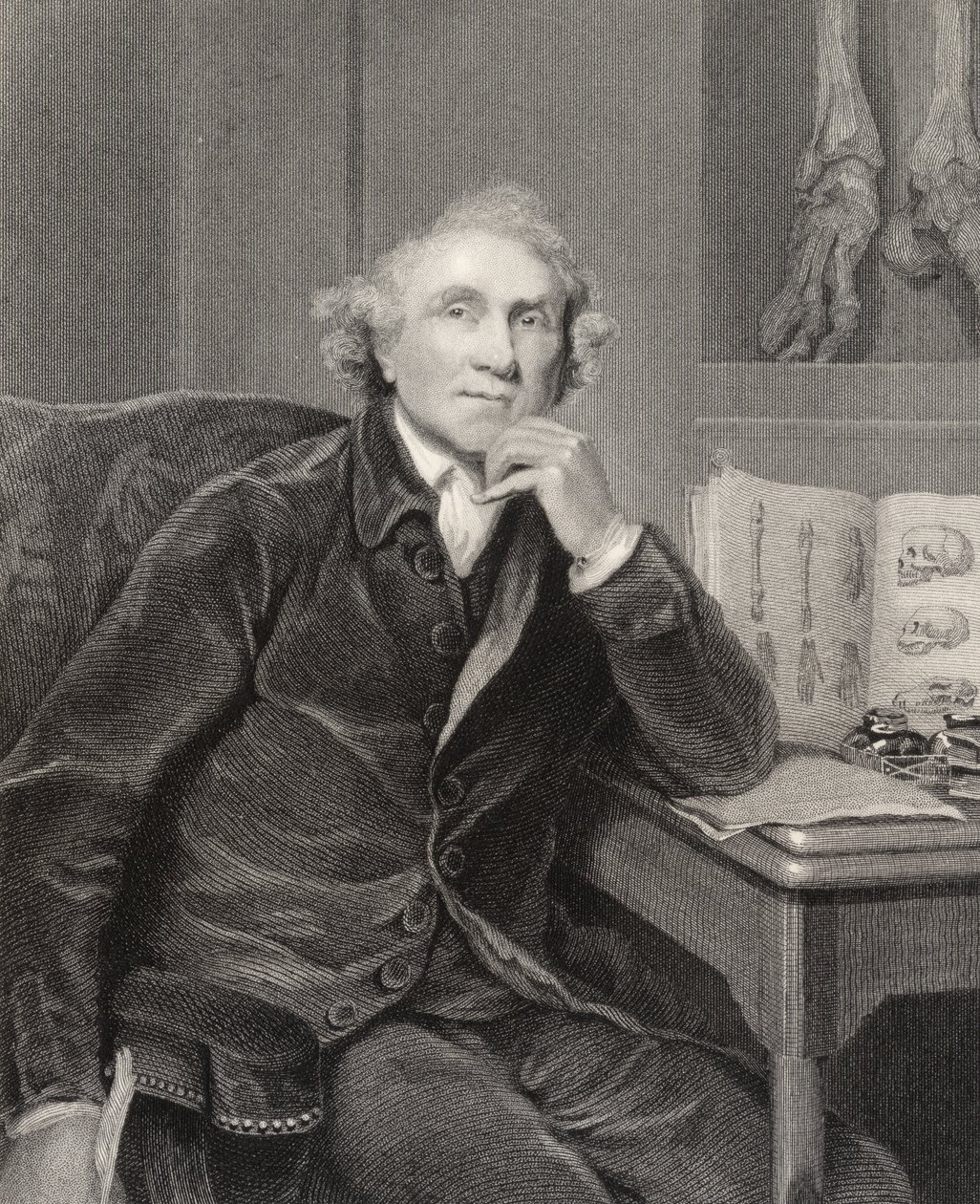 John Hunter, graverad av G.H. Adcock, från 