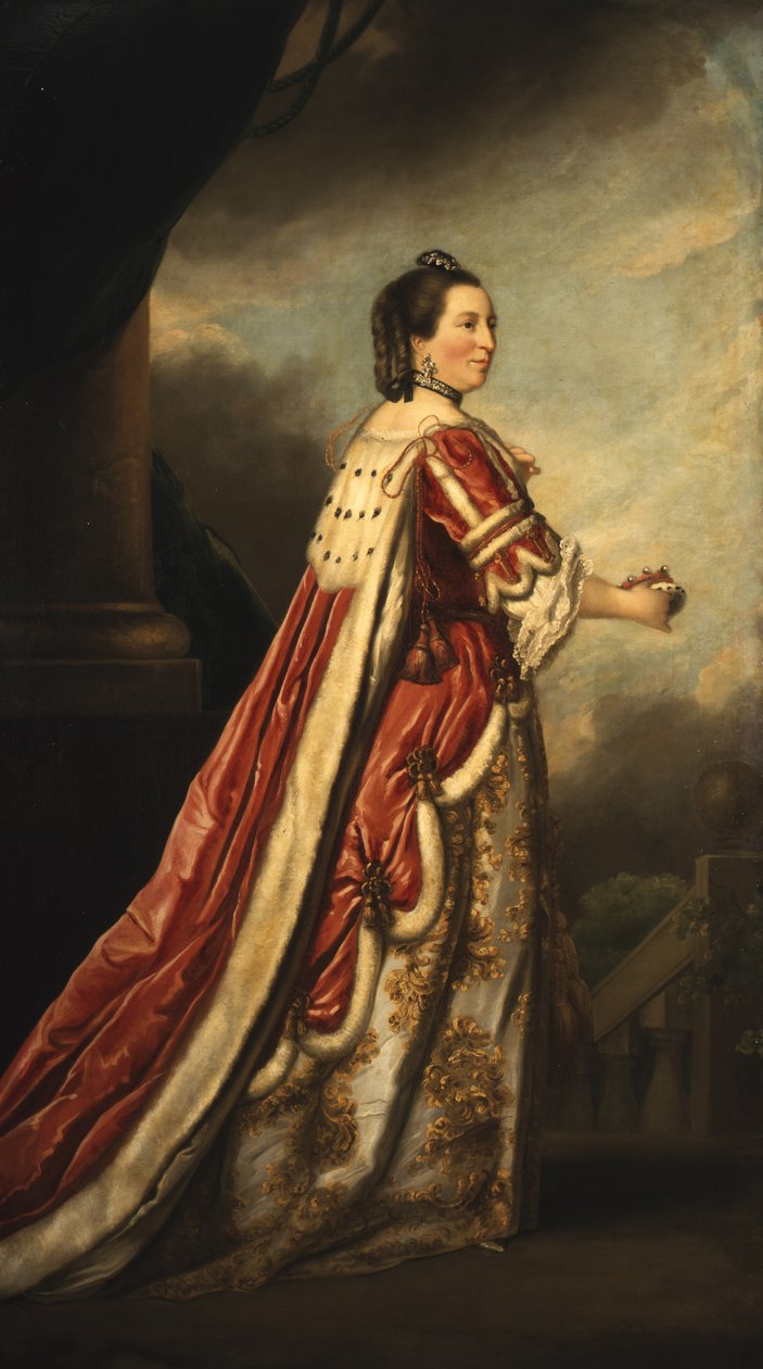 Porträtt Elizabeth, hertiginna av Northumberland (olja på duk) av Joshua (after) Reynolds