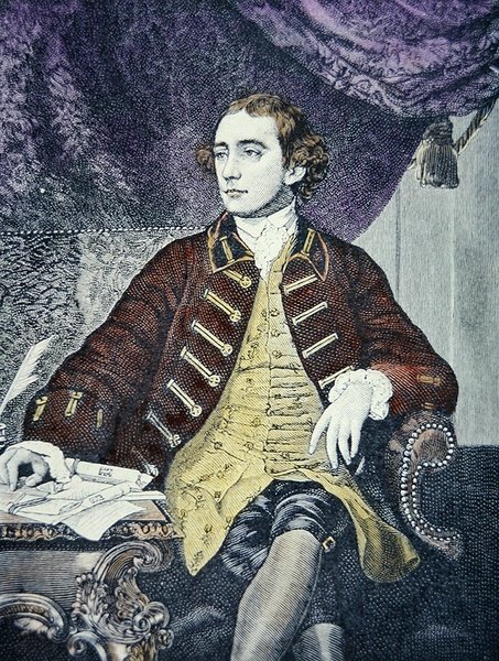 Warren Hastings (lito i färg) av Joshua (after) Reynolds