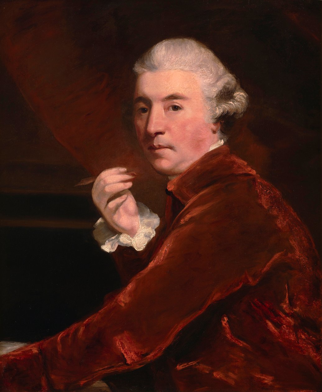 Sir William Chambers, ca 1780 (olja på duk) av Joshua (studio of) Reynolds