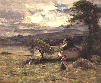 Hayfield nära Llandudno av Joshua Anderson Hague